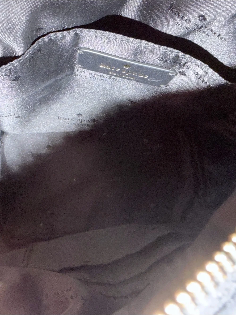Kate Spade Black Nylon Mini Backpack with Gold Accents